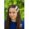 Украшение для волос. Заколки жемчужные тик - так пара "Жемчуг прямоугольники разные". 2 шт 