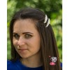 Украшение для волос. Набор "Жемчужная невидимка 9 бусин пара". 2 шт! 